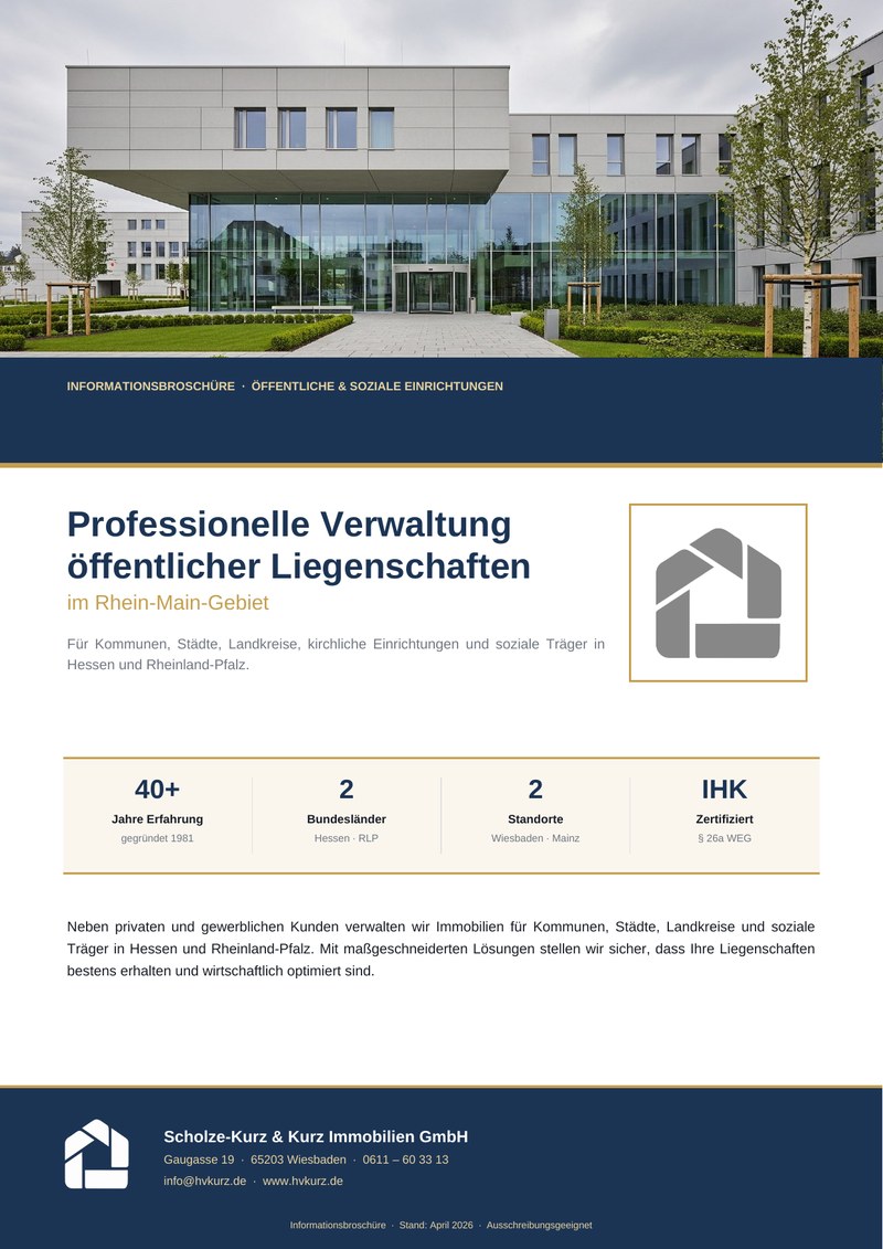 Informationsbroschüre Öffentliche Verwaltung – Cover